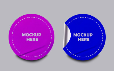 Sticker Mockup Template Design -2