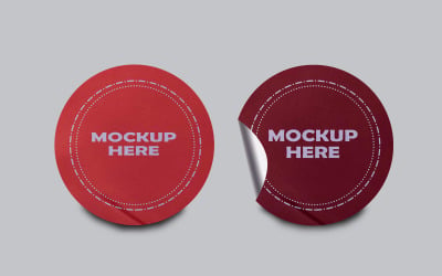 Sticker Mockup Template Design -3