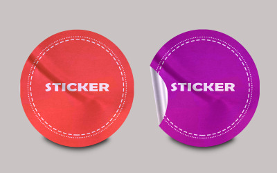 Sticker Mockup Template Design -4
