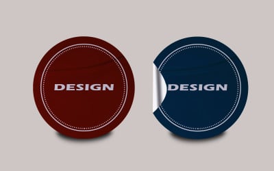 Sticker Mockup Template Design -5