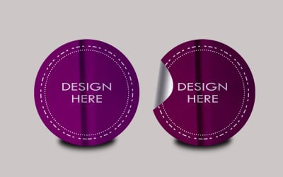 Sticker Mockup Template Design -6