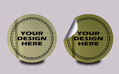 Sticker Mockup Template Design -7
