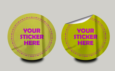 Sticker Mockup Template Design -8