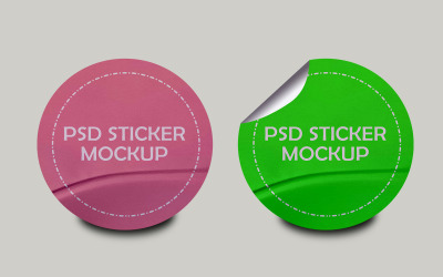Sticker Mockup Template Design -9