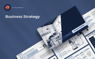 Üzleti stratégia PowerPoint PPT prezentációs sablon