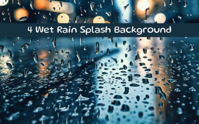 Wet rain splash background