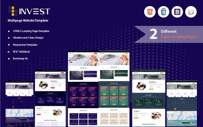 Investeringar – HTML-webbplatsmall