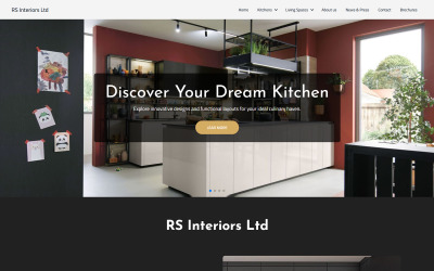 RS Interiors | Modelo de site HTML para designers de cozinha