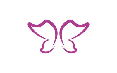 Beauty Butterfly Vector icon logo design template v.18
