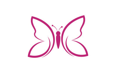 Beauty Butterfly Vector icon logo design template v.22
