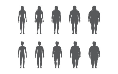 Body mass index vektor illustration designmall v.10