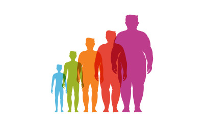 Body mass index vektor illustration designmall v.11