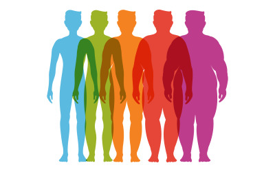 Body mass index vektor illustration designmall v.5