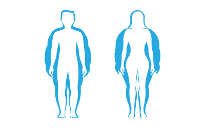 Body mass index vektor illustration designmall v.7