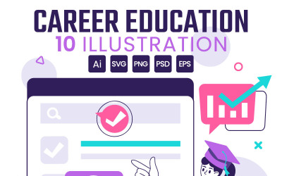 10 Karriärutveckling Utbildning Illustration