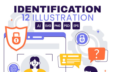 12 Identitetsdokument Illustration