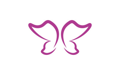 Шаблон дизайна логотипа Beauty Butterfly Vector v.18
