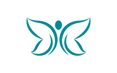 Шаблон дизайна логотипа Beauty Butterfly Vector v.19