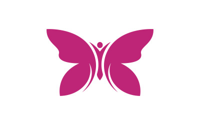 Шаблон дизайна логотипа Beauty Butterfly Vector v.23