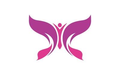 Шаблон дизайна логотипа Beauty Butterfly Vector v.24
