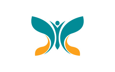 Шаблон дизайна логотипа Beauty Butterfly Vector v.27