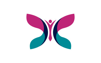 Шаблон дизайна логотипа Beauty Butterfly Vector v.28