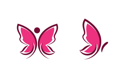 Шаблон дизайна логотипа Beauty Butterfly Vector v.36