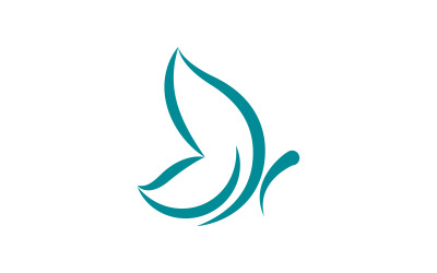 Шаблон дизайна логотипа Beauty Butterfly Vector v.3