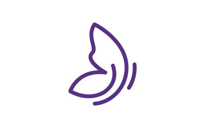 Шаблон дизайна логотипа Beauty Butterfly Vector v.7