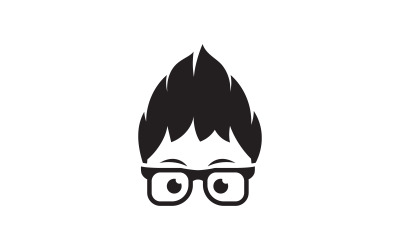 Smart Geek Boy ikon design illustration Mall v.2