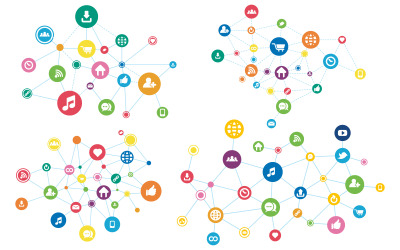 Communication icon template vector illustration v.3