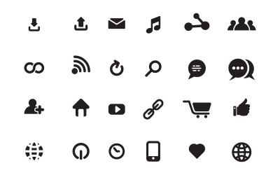 Communication icon template vector illustration v.4