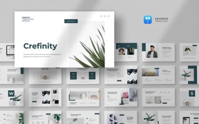 Crefinity - Minimalistisk Kreativ Keynote-mall