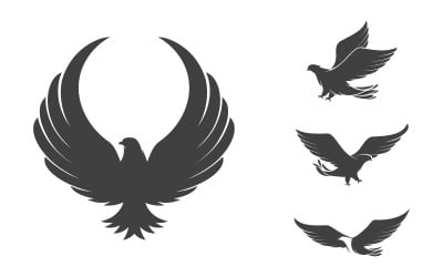 Falcon wing icon Template logo illustration design v.1