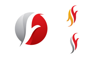 Litera F dla ikony Fluid Vector, projekt ilustracji szablonu