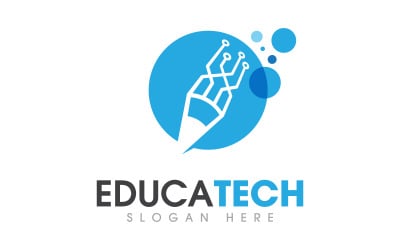 Pen Education Template vector icon illustration design v.4