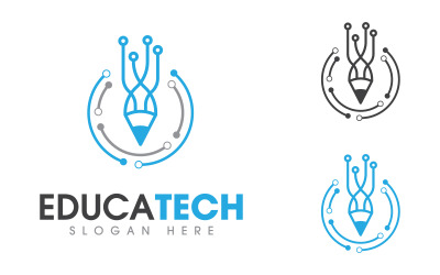 Pen Education Template vector icon illustration design v.5