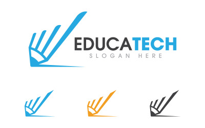 Pen Education Template vector icon illustration design v.9