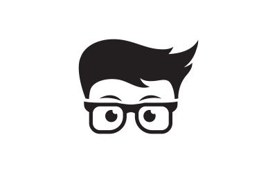 Smart Geek Boy ikon design illustration Mall v.3
