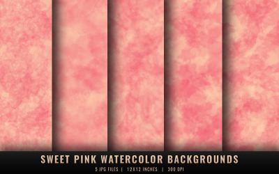 Sweet Pink Watercolor Backgrounds