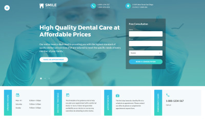 Duyarlı Diş Hekimliği Web Sitesi Şablonu