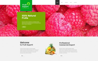 Експорт фруктів Joomla шаблон