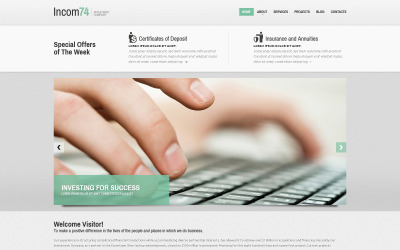 Investment Company Responsive Joomla Template