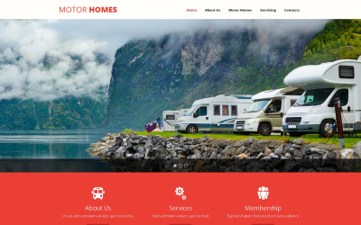 Modèle de site Web adapté au camping