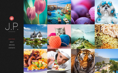Modello di sito Web del portfolio del fotografo
