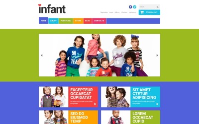 "Newborn Responsive WooCommerce Theme" - адаптивний WooCommerce шаблон №48929