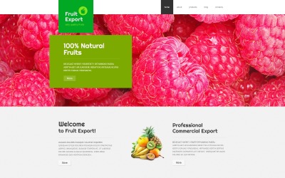 Responsywny szablon Joomla Fruit Export #48968