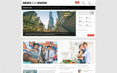 Reszponzív Hírportál Joomla sablon 48966