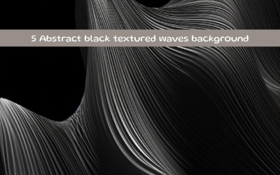 Fondo abstracto con ondas texturizadas en negro