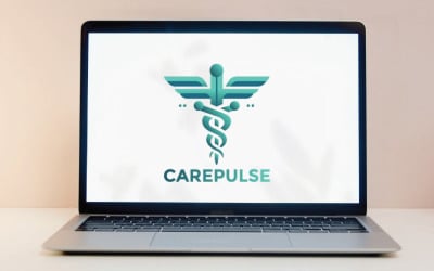 Modello di logo medico professionale per cliniche, ospedali e marchi sanitari